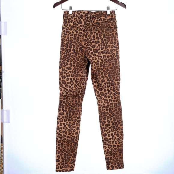 Good American Good Waist Cheetah Skinny Jeans Size 26 - Picture 4 of 6